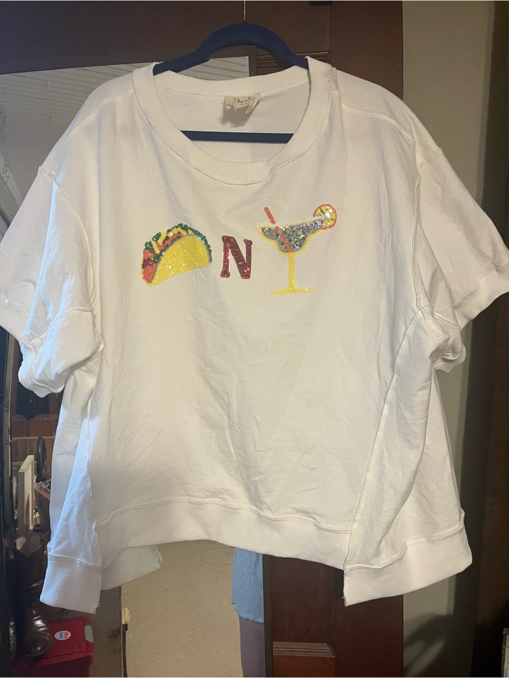 White Taco & Cocktail Graphic Tee